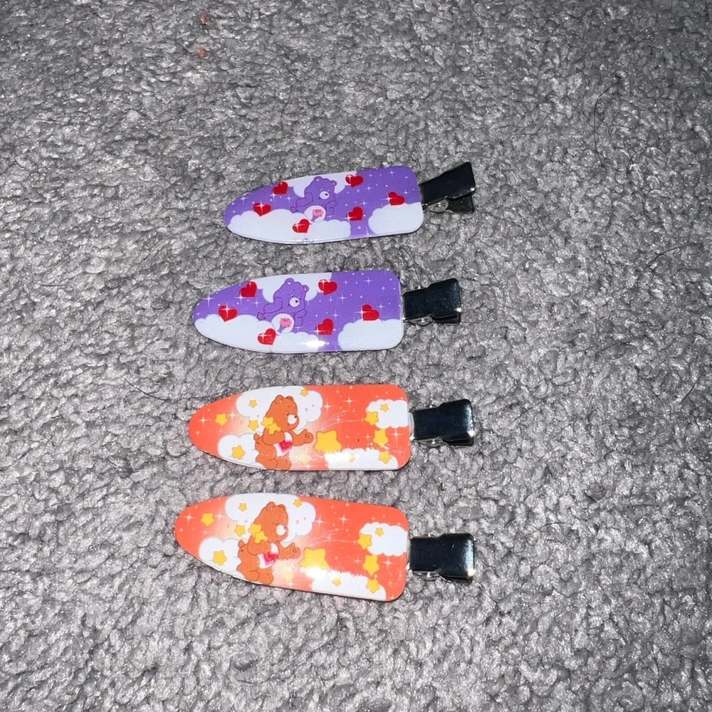 Care Bears Hair Accessories Set - Pink, Blue, Purple, Orange